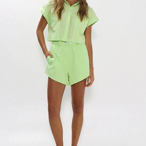NWT Madison the Label lime green shorts SMALL - Picture 7 of 8